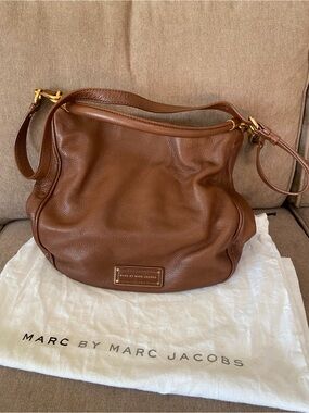 Marc by Marc Jacobs Brown Pebbled Leather Shoulder Bag w/ dust bag
